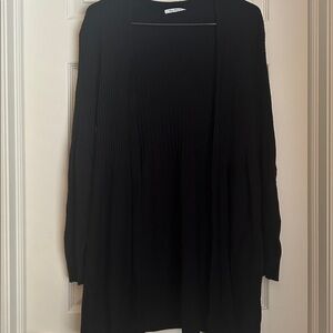 Black Open Front Cardigan sweater